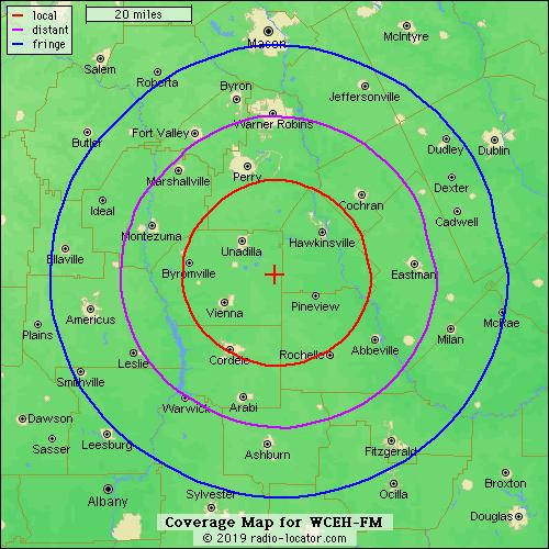 98.3 FM Pinehurst - Coverage Area